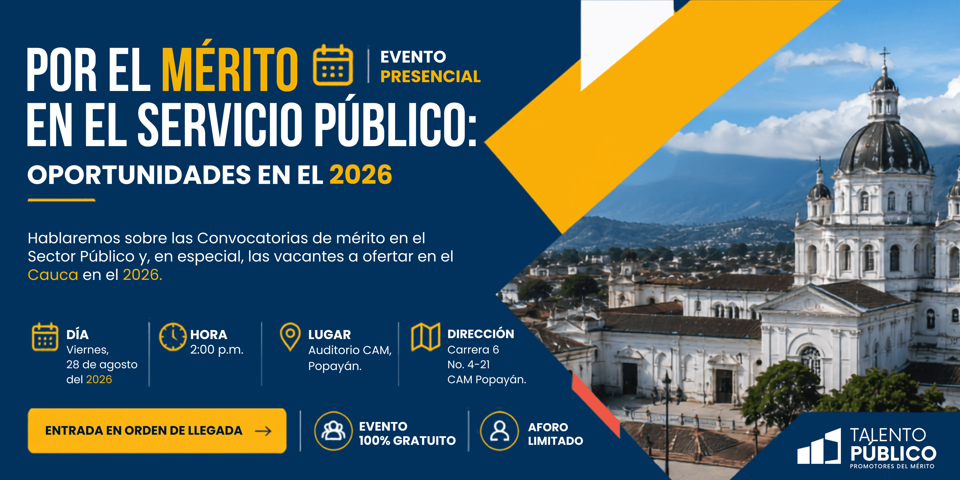 Evento en Popayán — inscríbete al formulario